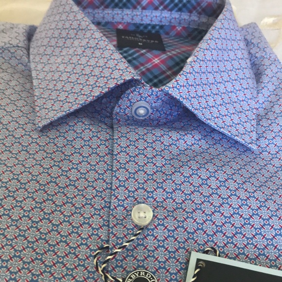 Final Markdown-TAILORBYRD COLLECTION Geometric Woven Shirt - Picture 5 of 8